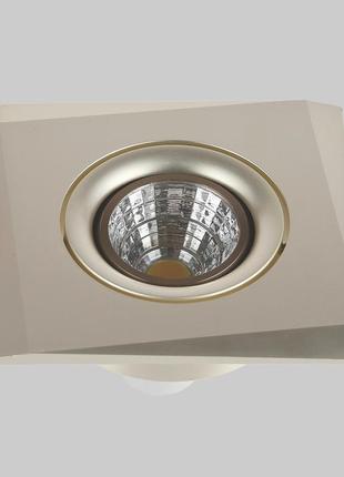 Алюминиевый квадратный врезной светильник 47-1241 al-satin
