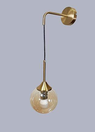 Бронзовая современная бра на 1 лампу "bulb" (52-w4412-1 brz+br)