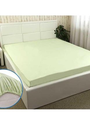 Простынь 160х200 на резинке "mint" бязь