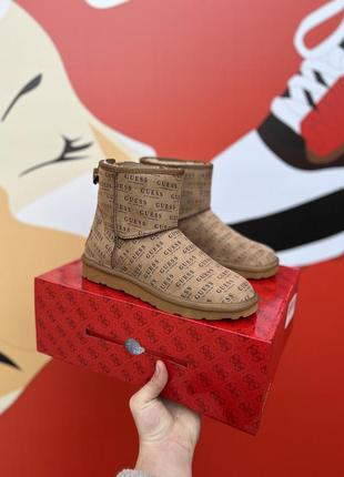 Guess ugg женские угги ботинки теплые на меху3 фото