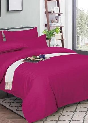 Постельное бельё евро 200*220 страйп-сатин люкс (16872) tm krispol украина