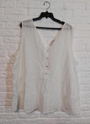 Фирменная легкая хлопковая блуза блузка