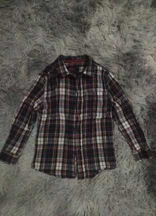 Котонова рубашечка в клітинку primark