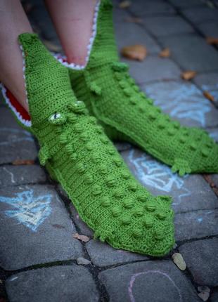 Шкарпетки "крокодил"3 фото