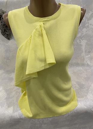 Стильная желтая майка