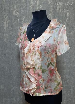 Блуза майка топ новая 100% натуральный шелк брендова.