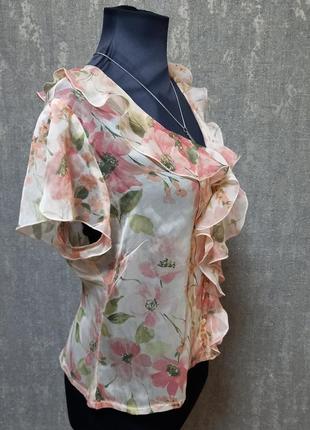 Блуза майка топ новая 100% натуральный шелк брендова.6 фото