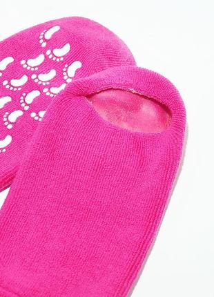 Зволожуючі гелеві носочки spa gel socks crimson6 фото