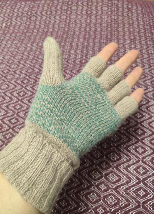 Мітенки, рукавички,вовна,ангора, accessorize5 фото