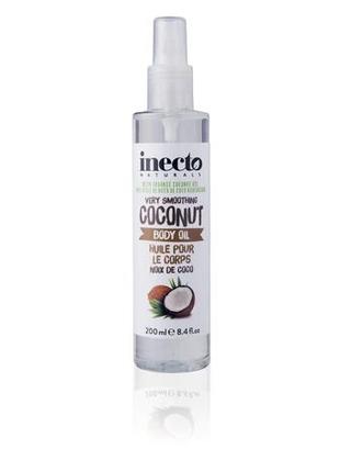 Розгладжуючий масло для тіла inecto naturals coconut body oil 200 мл