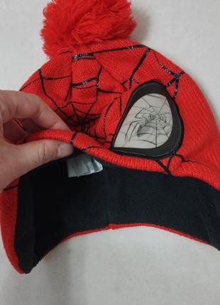 Тепла шапка на флісі спайдермен3 фото