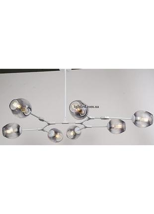 Белая люстра на 7 молекул (52-l7731-7 wh+bk)