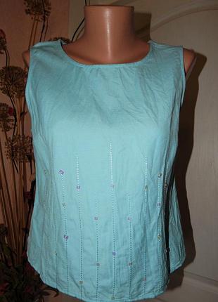 Лляна майка з пайетками