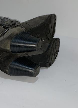 Tamaris замшеві жіночі чоботи черки 41-й розмір7 фото