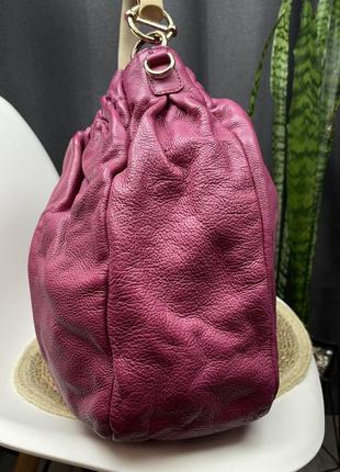 Miu miu pink leather wooden handle hobo10 фото