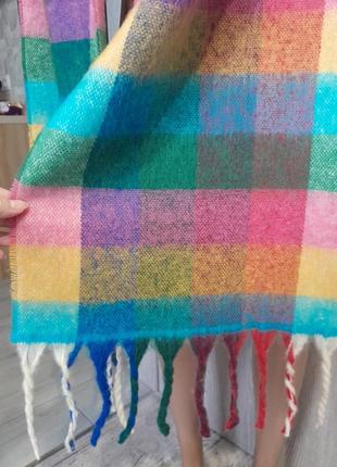 Новий великий яскравий шарф у клітинку дреди4 фото
