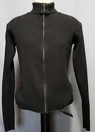Кофта свитер гольф водолазка хлопок divided р.l стильный гольф на замке  замеры по верху изделия: ши
