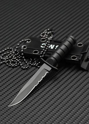 Міні ніж usmc чорний (1487)