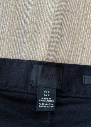 Мужские стрейч джинсовые шорты h&m6 фото