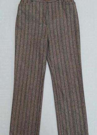 Брюки, твидовая, шерсть, в елочку, от raphaela for brax