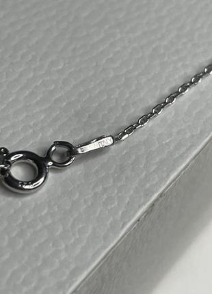 Серебряное колье ожерелье цепь цепочка с кругом кулоном кулон подвеска круг камней серебро проба 925 новое с биркой италия3 фото