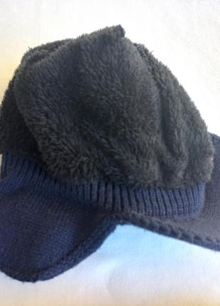 Комплект зима шапка бафф акріл махра3 фото