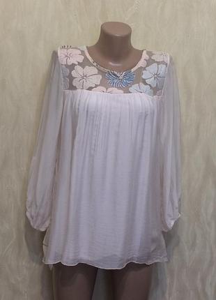 Шовкова блуза stella rosa(італія)", р.  l