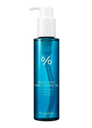 Гидрофильное масло с пробиотиками dr. ceuracle pro balance pure cleansing oil