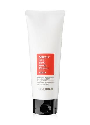 Очищаюча пінка з саліциловою кислотою cosrx salicylic acid daily gentle cleanser 150 мл