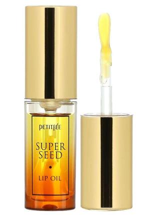 Живильна олія для губ petitfee & koelf super seed lip oil 3 г
