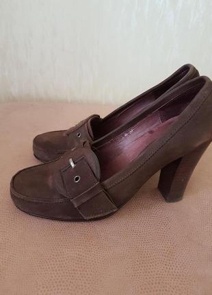 Туфлі нубук 37р