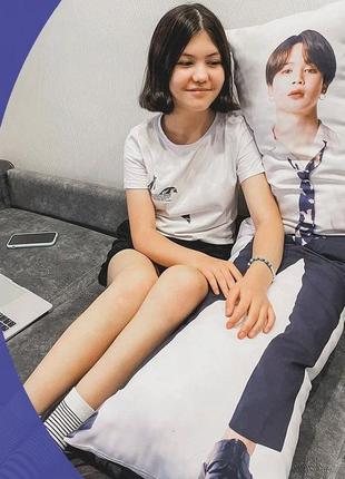 Подушка дакимакура k-pop bts пак чимин декоративная ростовая подушка для обнимания