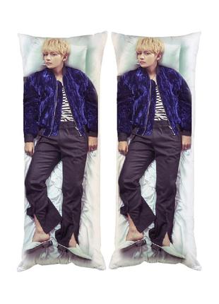 Подушка дакимакура k-pop ким тэхен bts декоративная ростовая подушка для обнимания