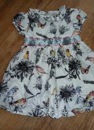 Next-2017 легкое хлопчатое платье некст на 2-3 года, индия  2017 года