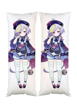 Подушка дакимакура qiqi ци ци геншин импакт genshin impact декоративная ростовая подушка для обнимания