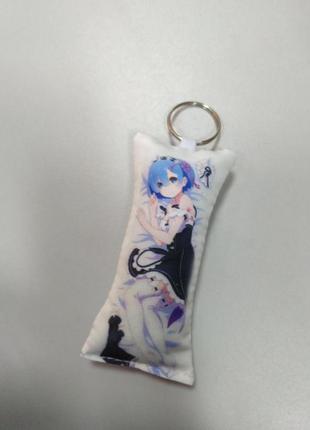 Брелок мини-дакимакура rem / re:zero рем жизнь с нуля в альтернативном мире 6*10 см