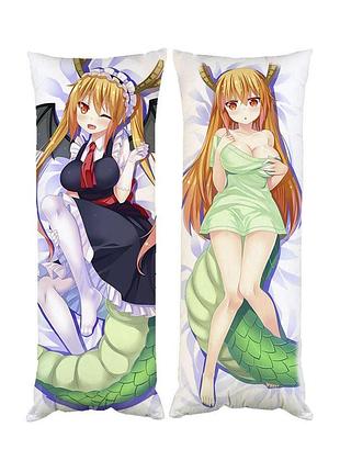 Подушка дакимакура тору аниме дракон-горничная госпожи кобаяши декоративная ростовая подушка для обнимания
