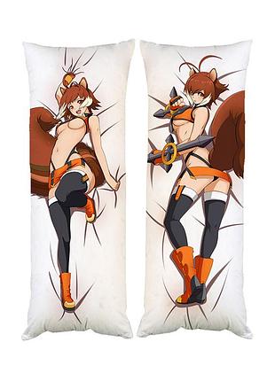 Подушка дакимакура макота наная blazblue декоративная ростовая подушка для обнимания