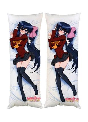 Подушка дакимакура моя хранительница химари omamori himari декоративная ростовая подушка для обнимания