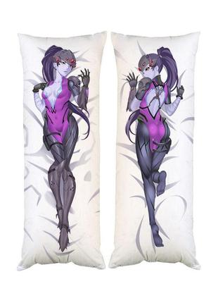 Подушка дакимакура роковая вдова овервотч overwatch декоративная ростовая подушка для обнимания двусторонняя