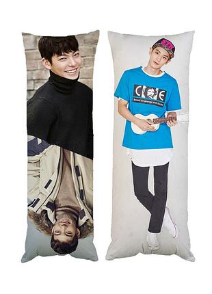Подушка дакимакура k-pop чанель и ким у бин декоративная ростовая подушка для обнимания двусторонняя