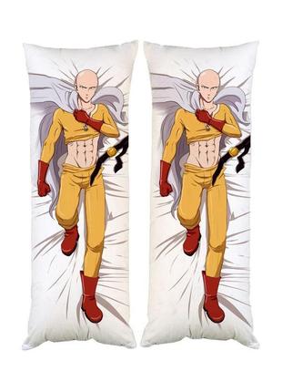 Подушка дакімакура ванпанчмэн сайтама декоративна ростова подушка для обіймання двостороння