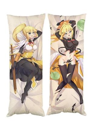 Подушка дакимакура лалатина дастинесс форд konosuba декоративная ростовая подушка для обнимания двусторонняя