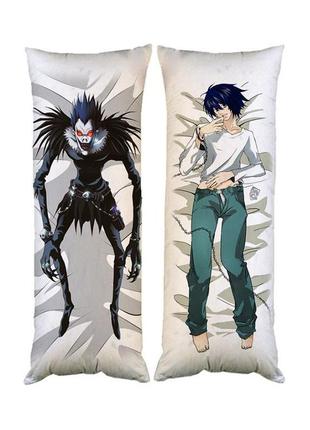 Дакимакура декоративная подушка для обнимания эл рюк тетрадь смерти двухсторонняя