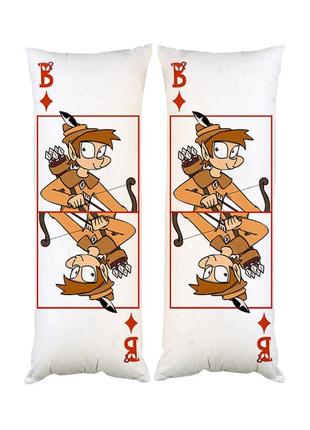 Подушка дакимакура 13 карт земля королей декоративная ростовая подушка для обнимания