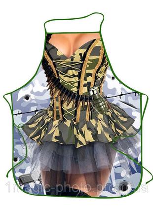 Прикольные фартуки девушка солдат