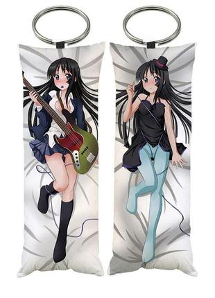 Брелок дакимакура до-він міо акіяма / k-on двостороння 4*10 см (dak0064)