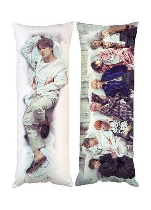 Подушка дакімакура bts пак чимін декоративна ростова подушка для обіймання двостороння