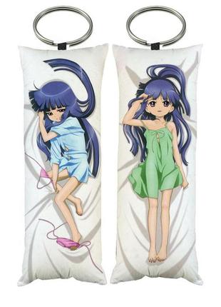 Брелок дакимакура ріка коли плачуть цекады двостороння 4*10 см (dak0913k)