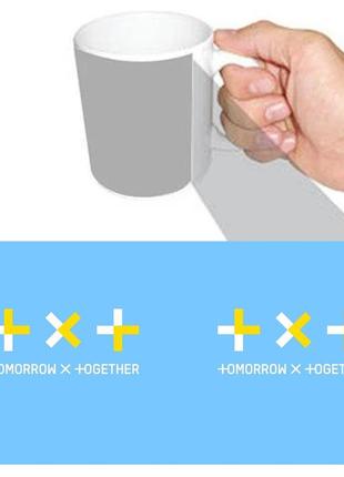 Чашка белая к-поп тхт \ tomorrow x together